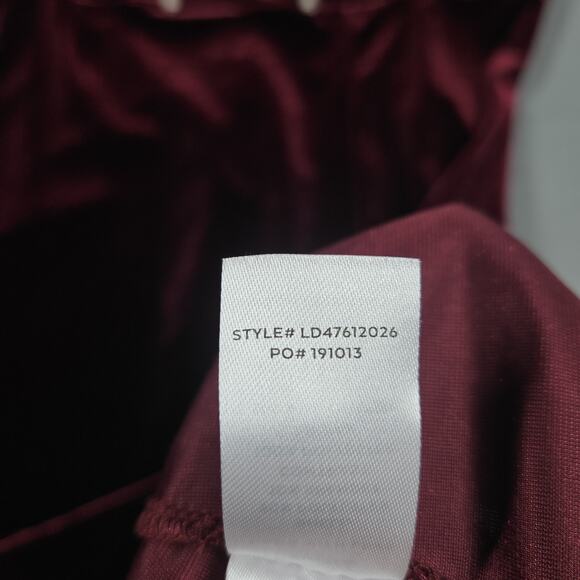 Lulus Velvet Dress Womens XS Burgundy Satin Mini Fairy Whimsical Goth Babydoll - Picture 7 of 12